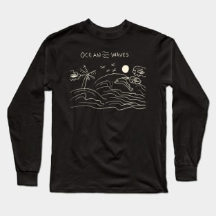 Ocean Waves Long Sleeve T-Shirt